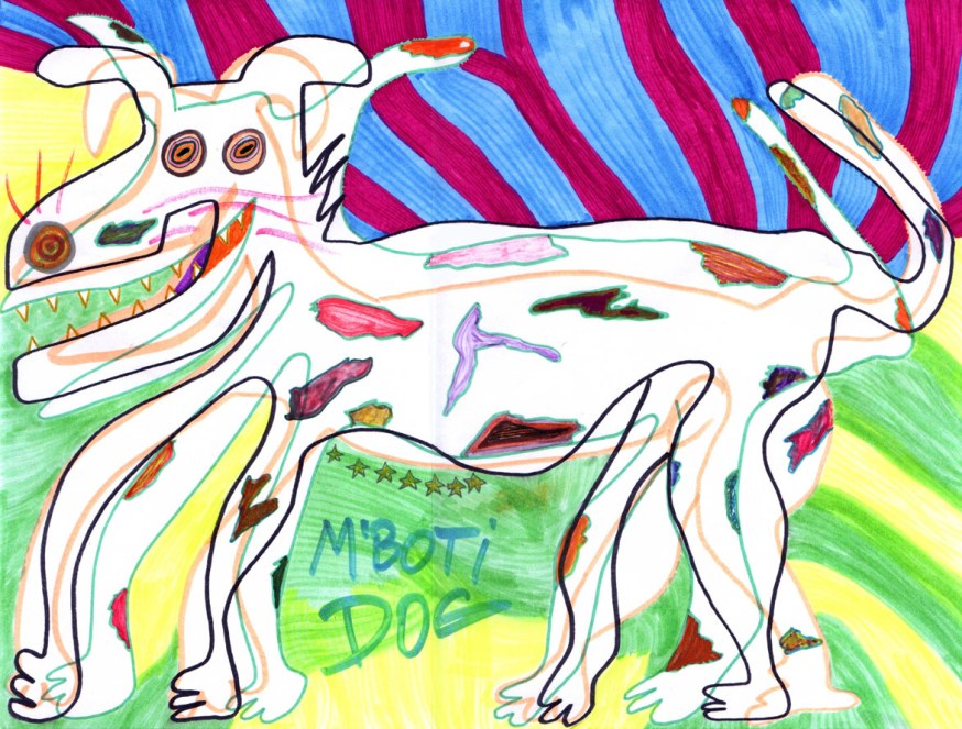 "M'boti Dog" 2004 (30x40 cm)